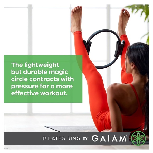 GAIAM Black Pilates Ring Fitness Circle - Picture 7 of 9